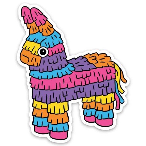 Piñata stickers for a fun party favor. #piñata #partyfavors . #Bathroom_Stalls #Painted_Window_Art #Meaningful_Paintings #Baby_Disney_Characters Bathroom Stalls, Art Meaningful, Meaningful Paintings, Taylor Swift Stickers, Fun Party Favors, Lamp Posts, Stickers Design, Window Art, Personalized Stickers