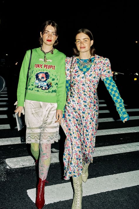 Summer Quirky Outfits, Quirky 90s Fashion, Indie Sleeve Outfit, Power Clashing Outfits, Japanese Designers Fashion, Maximalist Outfits Aesthetic, Camp Fashion Aesthetic, Quirky Fashion Aesthetic, Vivienne Westwood Summer