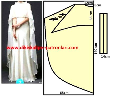 27 Trendy Dress Hijab Muslim Beautiful 8AB Cape Dress Pattern, Abaya Pattern, Projek Menjahit, Dress Cape, Cape Pattern, Long Cape, Sewing Dress, Sewing Clothes Women, Diy Skirt