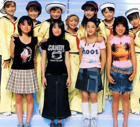 Female Artists Music, William Mckinley, Morning Musume, Hello Project, 2000s Fashion, Too Long, Female Artists, Cheer Skirts, Tshirt Dress