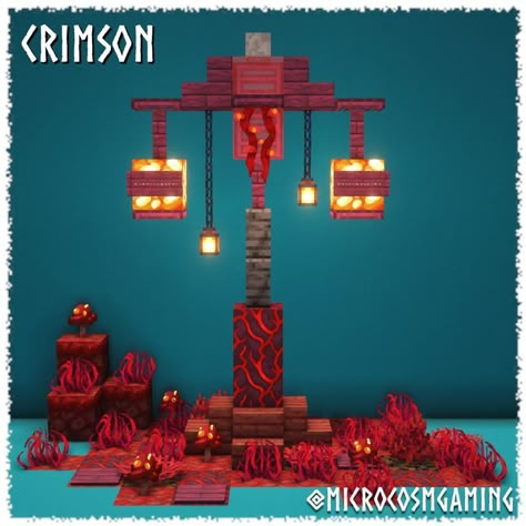 Here are some Nether based Lamp Post styles. I'm considering a Nether based build tutorial for my next YT video and these were some ambient decoration ideas. Would you use these in your world if you built in the Nether, or Overworld but Nether themed?


#minecraft #minecraftbuilds #minecraftbuild #creative #minecraft #howtobuild #minecraftideas #minecraftpc #minecraftbuilding #minecraftdesign #minecraftyoutuber #minecrafter #minecraftcreations #minecraftdesign #nether #minecraftnether Minecraft Nether In Overworld, Nether Design Ideas, Nether Themed Room Minecraft, Nether Tree Minecraft, Minecraft Nether Themed Builds, Nether Wood House Minecraft, Minecraft Nether Bridge Ideas, Nether Themed Builds, Minecraft Nether Railway Ideas