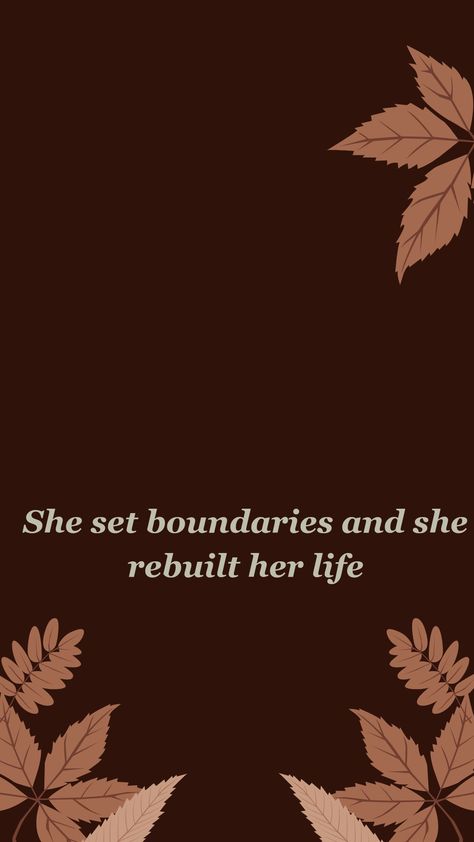 She set boundaries and she rebuilt her life #her #glowup #newme2024 Boundaries Wallpaper, Set Boundaries, Glow Up?, Boundaries, Instagram Story, Places To Visit, Wallpapers, Quick Saves, Instagram