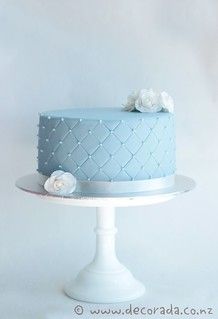 20th Anniversary Cake, Hydrangea Wedding Cake, Diamond Anniversary Cake, Light Blue Wedding Cake, Wedding Cake Hydrangea, Mom Birthday Party, Corporate Anniversary, 50th Anniversary Cakes, 40th Bday Ideas