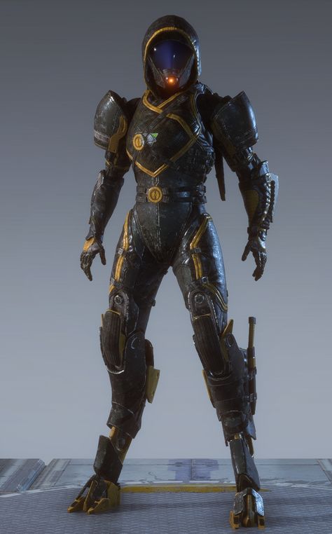 ANTHEM Featured Store - Quarian Armor Pack (Interceptor) - Front Anthem Javelin Interceptor, Anthem Armor, Anthem Interceptor, Mass Effect Armor, Creation And Destruction, Mass Effect Characters, Sci Fi Armor, Mass Effect Art, Power Armour