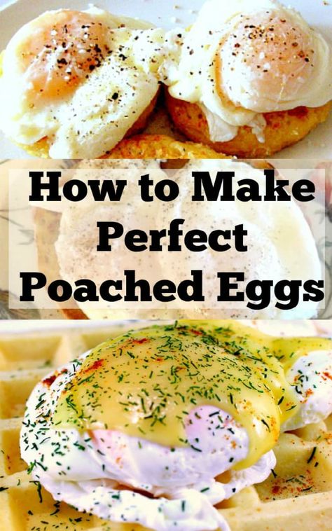 Share this post!   I often get asked how to poach perfect eggs. It would seem a simple enough thing to do, but often, it takes a little practice and knowing the best technique so as to keep the egg white intact to the yolk and not end up with it all over the water...Read More » Perfect Poached Eggs, Over Easy Eggs, Perfect Eggs, Boiled Egg Diet, Poached Egg, Easy Eggs, Egg White, Breakfast Foods, Cooking Show