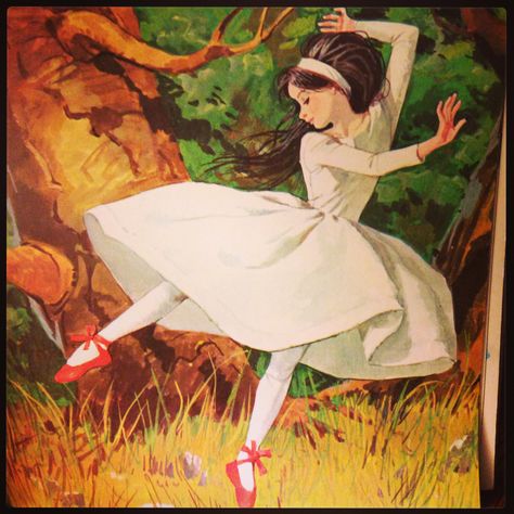 The Red Shoes from Fairy Tales as retold by Bridget Hadaway-- this is the art I remember from childhood.  Beautiful! The Red Shoes Fairytale, Fairy Lore, Funny Stories For Kids, The Red Shoes, Shoe Story, Christmas Stories, Shoes Illustration, Fairytale Illustration