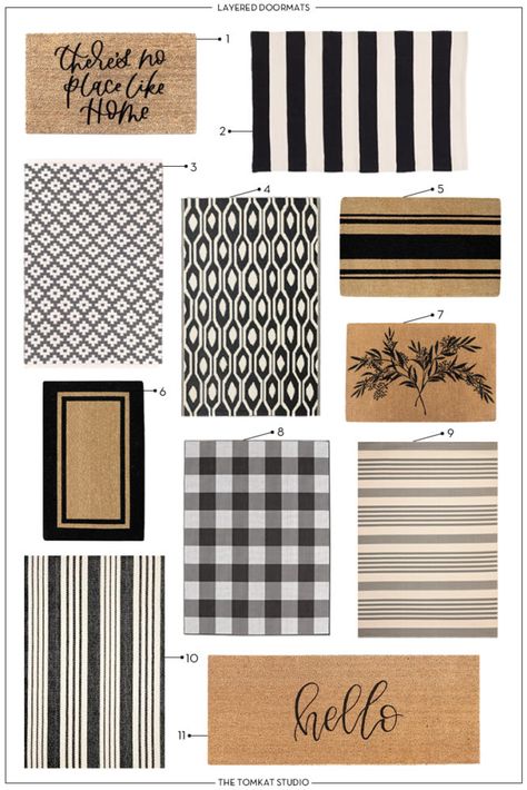 layered_doormats_blog_post_2 Layered Door Mats, Front Door Rugs, Building A Porch, Porch Doors, Front Door Mat, Indoor Doors, Indoor Door Mats, Casa Exterior, Layered Rugs