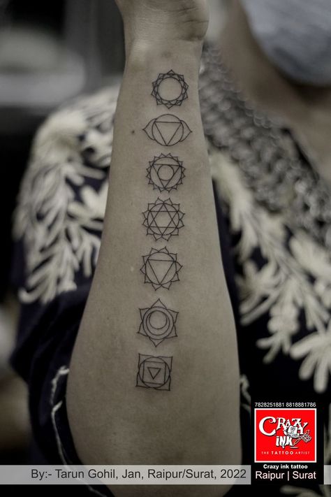 Chakra Tattoo Men, Seven Chakras Tattoo Men, Seven Chakra Tattoo Design, The Seven Chakras Tattoo, Chakra Forearm Tattoo, Seven Chakras Tattoo, Heart Chakra Tattoo, 7 Chakras Tattoo, Fred Tattoo