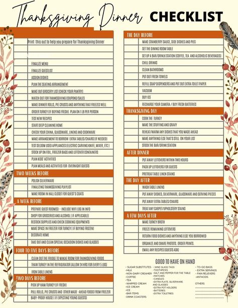 Download this FREE Thanksgiving Planner Printable to help you prep for Thanksgiving Thanksgiving Timeline Printable, Free Thanksgiving Planner, Thanksgiving Grocery List Free Printable, Thanksgiving Planner Printables Free, Thanksgiving List Of Food, Thanksgiving Shopping List Printable, Thanksgiving Schedule, Thanksgiving Shopping List, Thanksgiving Timeline