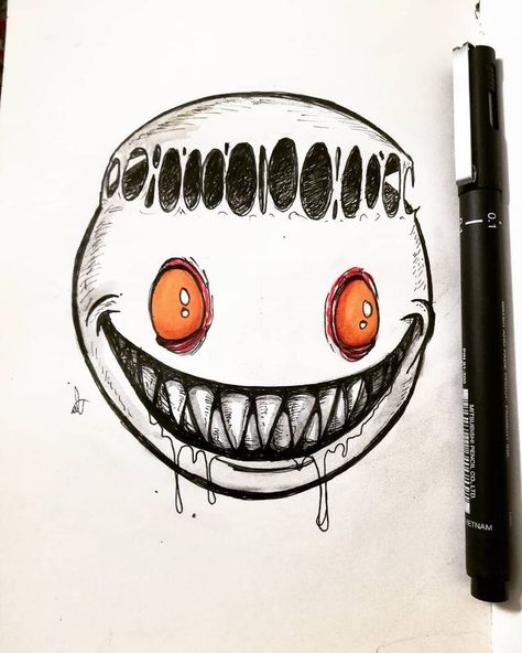 Giant Sketchbook, Scary Drawing Ideas, Scary Things To Draw, Monster Creepy, Lsd Acid, Creepy Sketches, Meditation Chakras, Evil Laugh, Scary Drawings