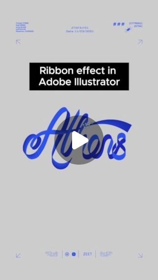 ZEET on Instagram: "Create this ribbon effect in Adobe Illustrator.
.
.
.
.
.
#graphicdesign #typography #howto #designhack #adobeillustrator #adobeillustratortutorial #logodesign #logotype #wordmark #wordmarklogo #branddesign #athens" Typography Effects Illustrator, Typography Illustrator Tutorial, Ribbon Typography, Typography Tutorial Illustrator, Typography Effects, Ribbon Font, Typography Tutorial, Illustrator Typography, Typography Design Tutorial