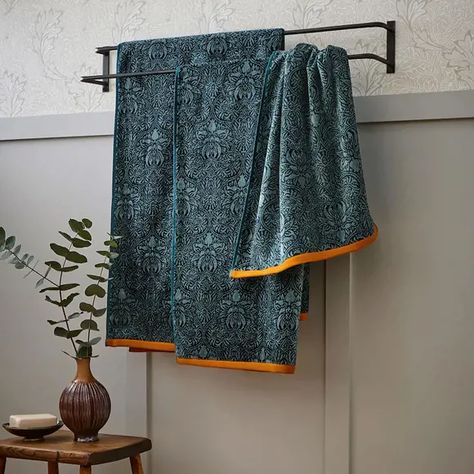 Teal Towels, Crown Imperial, Luxury Bath Towels, Bath Towels Luxury, Shades Of Teal, Blue Towels, Striped Towels, Bedding Brands, Towel Collection