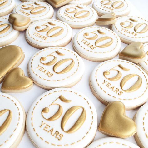 50th Wedding Anniversary Favors, 50th Anniversary Cookies, 50th Year Wedding Anniversary, 50th Wedding Anniversary Decorations, 50th Golden Anniversary, 50th Wedding Anniversary Cakes, 50th Anniversary Cakes, Anniversary Cookies, 50th Wedding Anniversary Party