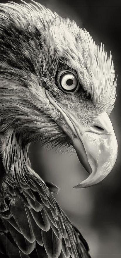 Bird Of Prey Tattoo, Eagle Black And White, Regard Animal, Wild Animal Wallpaper, Eagle Drawing, Eagle Images, Eagle Painting, Eagle Wallpaper, Eagle Pictures