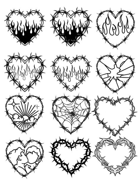 Heart Wrapped In Barbed Wire Tattoo, Barbed Wire Heart Tattoo, Barbed Wire Design, Barbed Wire Tattoo, Wire Tattoo, Barbed Wire Tattoos, Spider Tattoo, Barbed Wire, Line Tattoos