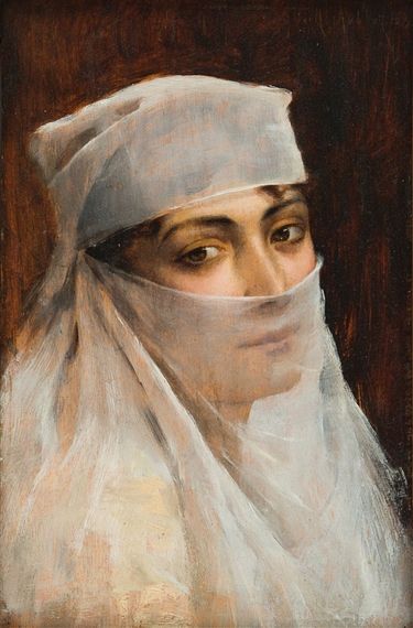 Bedouin Fashion, Albert Aublet, Gaming Characters, Veiled Woman, Painting Details, Art Apps, Feminine Art, Arabic Art, Original Characters