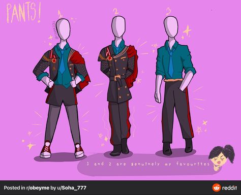 Rad Outfits Obey Me, Rad Uniform Obey Me, Obey Me School Uniform, Obey Me, Dress Design Sketches, Shall We Date, Hero Wallpaper, Design Drawings, Fashion Design Drawings