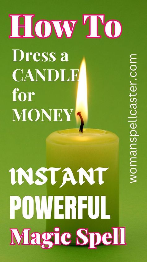 Unlock the secrets of wealth with our step-by-step guide on how to dress a candle for money. Watch your fortunes multiply before your eyes. Candle Dressing For Money, Simple Green Candle Money Spell, Spell To Get Money Fast, Money Spell That Works Instantly, Prosperity Candle Spell, Money Candle Magic, Manifest Money Fast Spell, Money Candle Dressing, Instant Money Spells