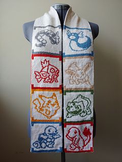 Double Knitting Patterns, Crochet Pokemon, Pokemon Pattern, Knitting Needles Sizes, Knitting And Crochet Patterns, All Pokemon, Yarn Projects, Knitting Techniques, Scarf Pattern