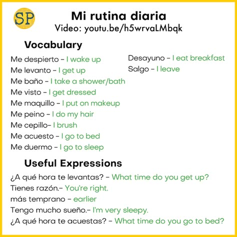 Spanish Daily Routines and Reflexive Verbs - Spanish Playground Daily Routine In Spanish, Spanish Daily Routine Vocabulary, Reflexive Verbs In Spanish, Spanish Teaching Resources Free Printable, Spanish Lesson Plans High School, Comprehensible Input Spanish, Spanish Reflexive Verbs, Conversational Spanish, Intermediate Spanish