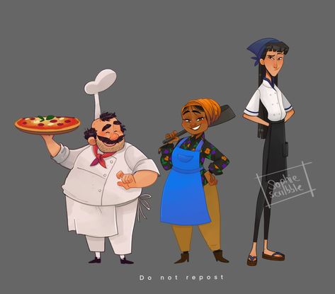 Person Cooking Reference, Cooking Reference, Person Cooking, Chef Character, Types Of Drawing Styles, Character Lineup, Chef Art, Artist Illustration, 캐릭터 드로잉