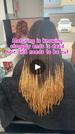 Locs Color Ideas, Locs Color Ideas Black Women, Loc Tips, Locs Color, Hanging On By A Thread, Dead Hair, Dead Ends, 1k Views, Locs