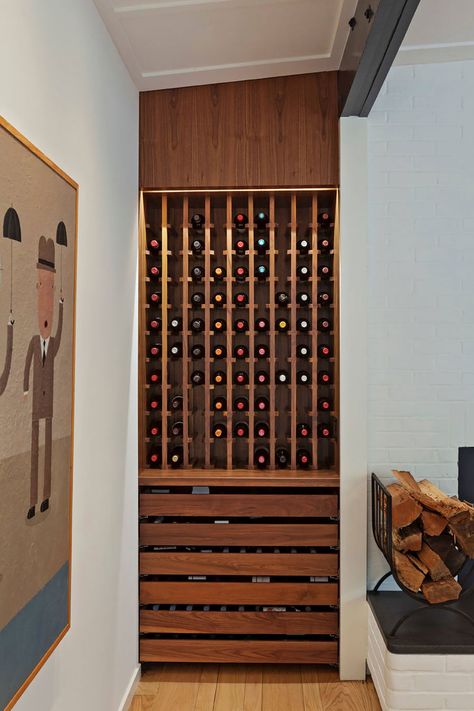 49+ Small Wine Cellar ( MOST-FUNCTIONAL ) - Wine Storage Ideas Small Wine Cellar, Wine Storage Ideas, Wood Wine Cellar, Wine Cellar Wall, Wine Storage Wall, Contemporary Wine Cellar, Wine Room Design, Home Wine Bar, Glass Wine Cellar