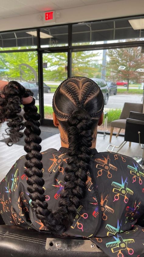 Creative Braid Hairstyles, Weave Ponytail Hairstyles, Sleek Ponytail Hairstyles, Weave Ponytail, Black Ponytail Hairstyles, Feed In Braids Hairstyles, Braided Cornrow Hairstyles, Cute Braided Hairstyles, Braids Hairstyles Pictures