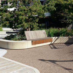 Ketcheson Neighbourhood Park « Landscape Architecture Platform | Landezine Planter Seat, Park Seating, Pavilion Design, Park Landscape, Public Realm, Wall Seating, Urban Furniture, Garden Elements, Street Furniture