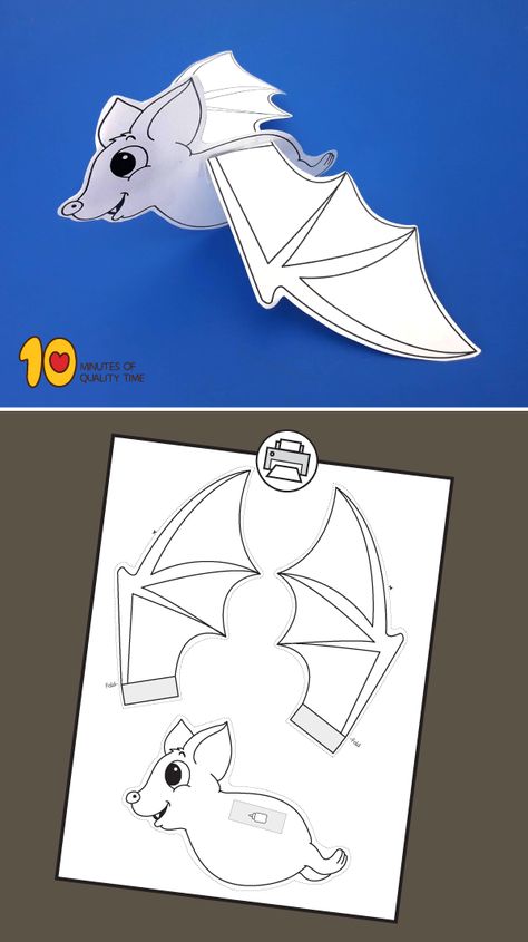 Flying Bat Halloween Craft Bat Crafts For Kids Preschool, Hanging Bats Craft, Halloween Pin The Tail, Halloween Bat Crafts For Toddlers, Hanging Bat Craft, Flying Bat, Flying Bat Craft, Halloween Bat Craft, Bats Craft