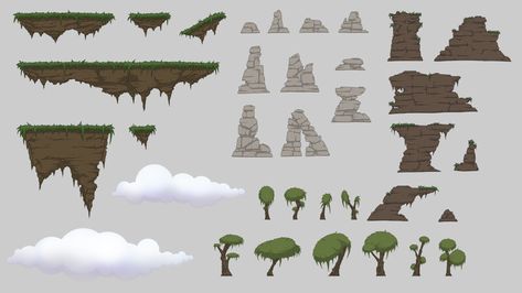 ArtStation - Side-scroller platformer level design, Fantazmo (Dušan Perunović) 2d Side Scroller Game Art, Platform Game Level Design, Side Scroller Game Art, 2d Platformer Level Design, Platformer Level Design, Map Assets, 2d Game Background, Side Scroller, Parallax Effect