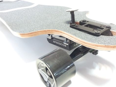 SLIDEBRAKE Drop Through Longboard, Longboard Design, Low Riding, Longboard Skateboard, Brake Pedal, Skateboard Decks, Handmade Products, Easy Install, Skateboarding