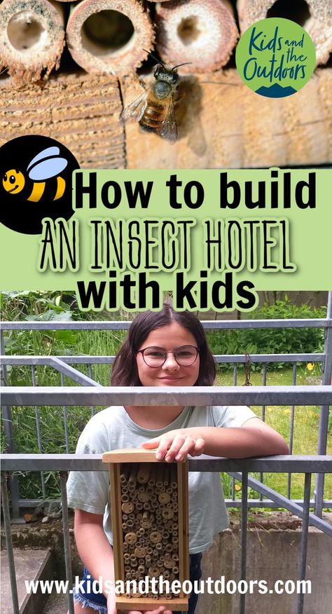 Insect Habitat Project Kids, Insect Hotel Diy How To Build, Build An Insect, Bug Habitat, Habitats Projects, Bee Houses, Bee Hotel, Bug Hotel, Insect Hotel