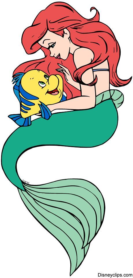 Clip art of Ariel and Flounder cuddling #disney, #thelittlemermaid, #ariel, #flounder, #disneyprincess Little Mermaid Drawing, Disney Drawings Ariel, Dinglehopper Tattoo Ariel Disney, Ariel Painting Easy, Ariel And Flounder Drawing, Ariel Flounder Sebastian, Ariel With Tattoos, Ariel Drawing, Ariel And Flounder