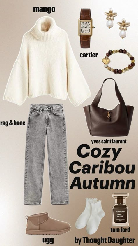 I believe the Ugg line in Caribou is seriously underrated. This shade offers a beautifully muted tone that strikes the perfect balance—it's deeper than Chestnut while not being as light as Sand, making it a versatile choice for any wardrobe. If I lived in colder weather, I would definitely be the first to purchase the ultra minis in caribou!   Now, onto the outfit: it’s gorgeous. I absolutely love the color brown; it’s such a classic, especially in the fall. Although I don’t own many brown clothing items, there’s something so timeless about a well-made brown bag for autumn. This is the quintessential fall outfit—one that everyone has probably worn at least once. Ultra Mini Uggs Outfit, Mini Uggs Outfit, Ultra Minis, Uni Ootd, Ultra Mini Uggs, Brown Uggs, Ugg Ultra Mini, Brown Clothing, How To Make Brown