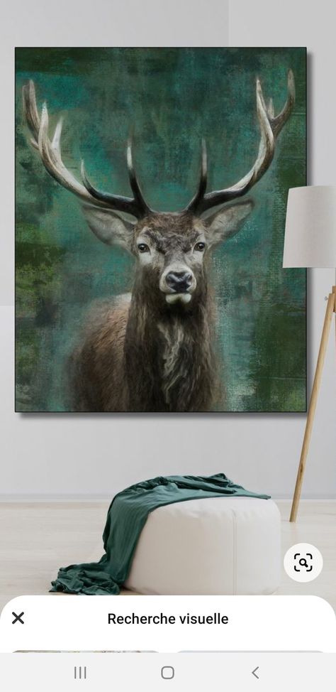 Animal Paintings Acrylic, Regnul Animal, Birch Tree Art, The Black Swan, Deer Pictures, Modern Mural, Deer Painting, Nature Art Drawings, Deer Art