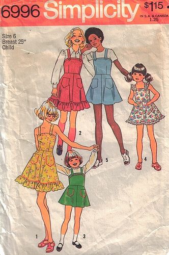 Jumper With Skirt, Fabric Ruffles, Childrens Sewing Patterns, Jumper Patterns, Sleeveless Jumper, Girls Jumpers, Simplicity Sewing, Simplicity Sewing Patterns, Pinafore Dress