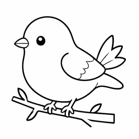 Download deze Premium Vector over Vectorillustratie van een schattig vogeldoodle voor peuters en ontdek meer dan 15 Miljoen Professionele Grafische Middelen op Freepik Birds And Animals Drawing, Simple Cute Animal Doodles, Birds Arts And Crafts For Kids, Bird Clipart Black And White, Cute Birds Drawing, How To Draw A Bird, Bird Drawing Cute, Bird Drawing For Kids, Drawing To Color