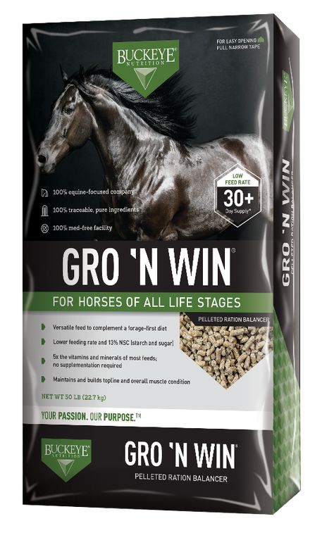 Supplement: Buckeye Equine Nutrition Grow 'N Win Horse Nutrition, Vitamin D2, Horse Supplements, Horse Feed, Post Workout Recovery, Low Calorie Diet, Insulin Resistance, Immune Response, Life Stages