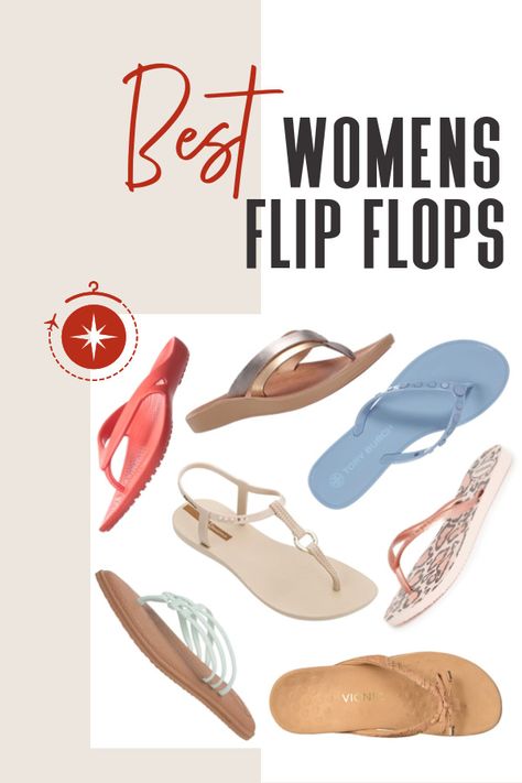 womens-flip-flops Women’s Flip Flops, Best Flip Flops Woman, Orthopedic Flip Flops, Best Travel Shoes, Dressy Wedges, Comfy Flip Flops, Reef Flip Flops, Best Flip Flops, Travel Sandals