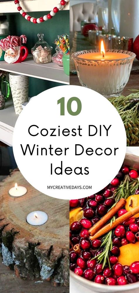 Make your home extra cozy this winter with our 10 easy cozy winter DIY home décor projects and ideas. From stovetop potpourri to pillows, to easy DIY candle holders, we have everything you need for a cozy hygge home this winter. Cozy home aesthetic. Hygge Winter Decor, Winter Potpourri, Winter Cozy Home, Easy Diy Candle Holders, Throw Pillow Covers Diy, Cozy Winter Home, Homemade Potpourri, Cozy Diy, Diy Candles Easy