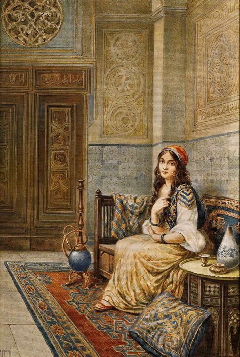 Orientalist Art, Orientalist Paintings, Middle Eastern Art, Arabian Art, Luxury Rugs, Eastern Art, Tableau Art, Turkish Art, Arabic Art