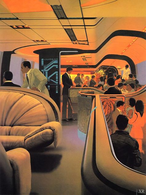 Syd Mead, Futurism Art, Mod Decor, Cyberpunk City, Art Deco Architecture, Pulp Art, Retro Futuristic, Futurism, Mead