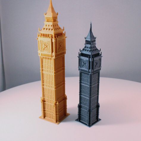 Big Ben Model, Elizabeth Tower, 3d Tiskárna, Gothic Revival Architecture, Tower Models, 3d Files, British Architecture, 3d Printed Objects, Big Ben London