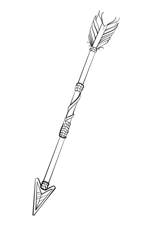 Arrow Drawing Reference, Arrow Drawing Simple, Arrow Tattoo Stencil, Arrow Head Drawing, Bow And Arrow Drawing, Arrows Drawing, Bow And Arrow Design, Arrow Outline, Arrow Sketch