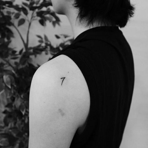 Suga 7 Tattoo, Yoongi 7 Tattoo, Min Yoongi Tattoo Ideas, Yoongi Tattoo Ideas, Suga Tattoo, Suga Icon, Yoongi Aesthetic, 7 Tattoo, Min Yoongi Bts