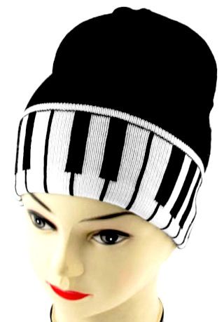 - Elastic Acrylic Knitted Beanie Hat for Unisex by Allegra K - #Fashion #Style #Music #Clothes #Hat #Beanie #PianoKeys #BlackandWhite #MusicFashion http://www.pinterest.com/TheHitman14/hey-ladies-musical-fashion/ Music Themed Outfits, Silly Clothes, Musical Theme, Music Accessories, Music Crafts, Piano Keys, Theme Dress, Music Decor, Knit Beanie Hat