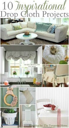 Ruffled Lamp, Drop Cloth Rug, Cloth Projects, Drop Cloth Projects, Diy Projects For The Home, Hardware Stores, Cheap Canvas, Canvas Drop Cloths, Drop Cloth