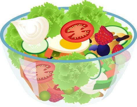 Salad Clipart, Delicious Chicken Salad, Salad Rolls, Food Sketch, Food Clipart, Ambrosia Salad, Food Clips, Fruit Salad Recipes, Summer Salad Recipes