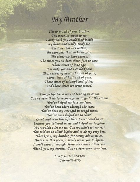 My brother poem Brother Poems From Sister, Missing You Letters, Sis Quotes, Brother Poems, Bro And Sis Quotes, Teacher Poems, Poems Deep, Missing You Brother, Mom Poems